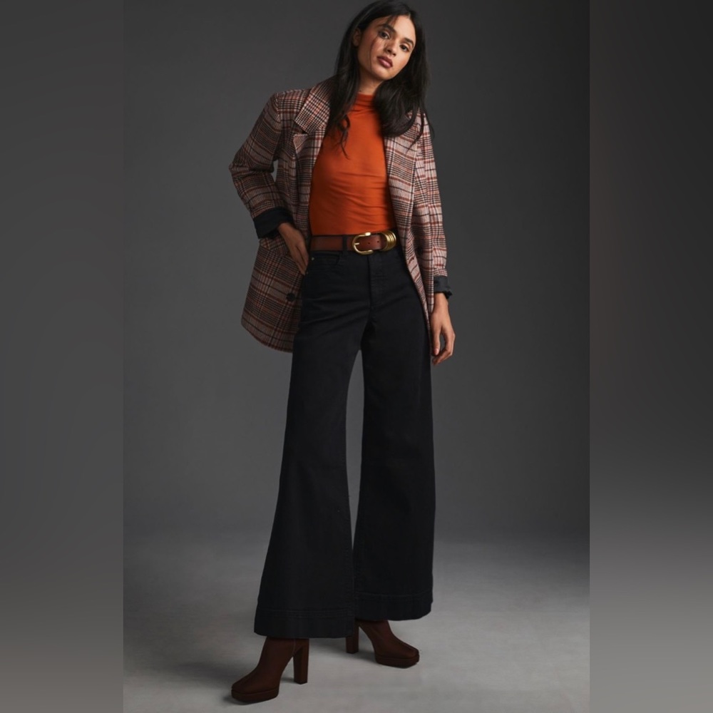 Anthropologie Maeve size 29 Black Flare Jeans